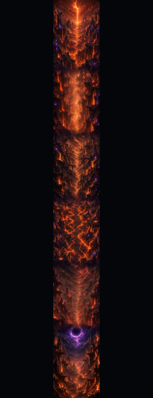 Rocket Rush Molten Abyss vertical world strip