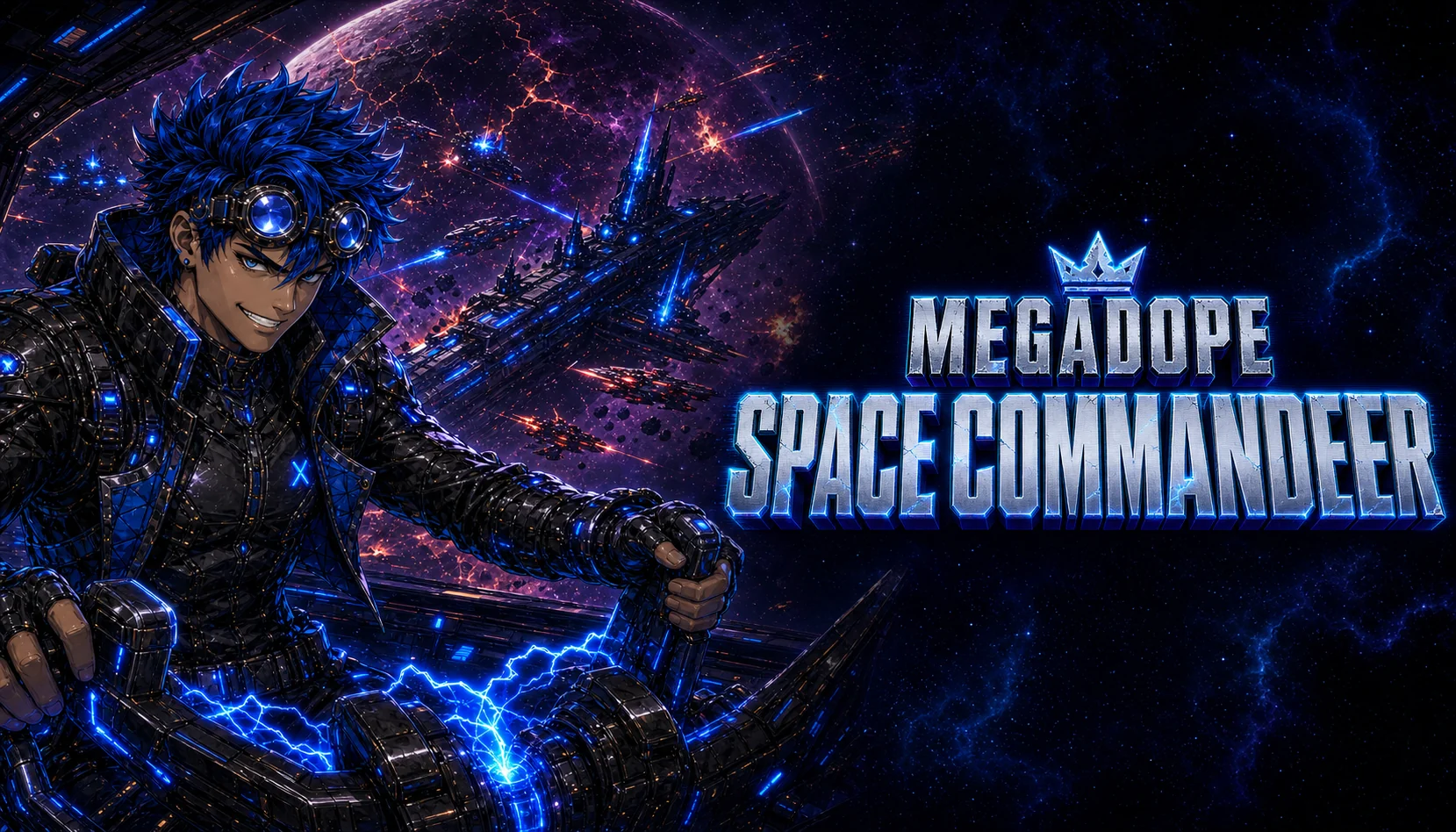 MegaDope Space Commander poster with Zane and the Stormbringer